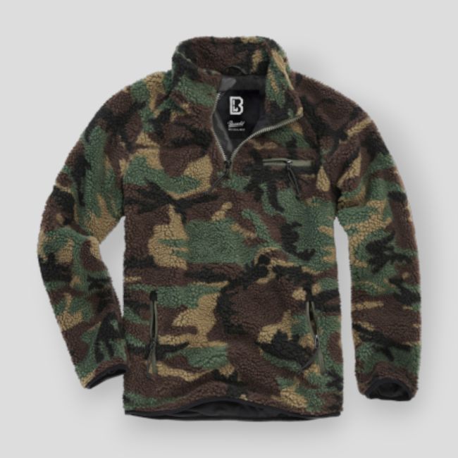 Bluza polarowa na zamek woodland - Brandit