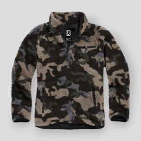 Fleece-Sweatjacke darkcamo - Brandit
