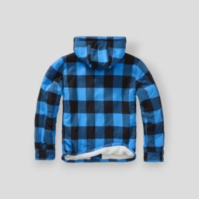 Veste à capuche carreaux noir/bleu - Brandit
