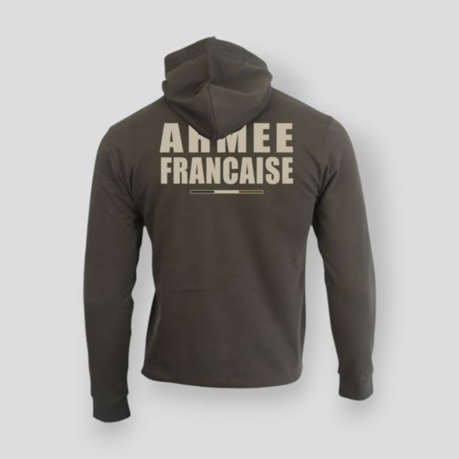 Sweatshirt mit Reißverschluss Französische Armee BR - Khaki - Summit OutdoorLifestyle
