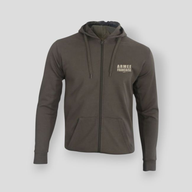 Sweat-shirt zippé Armée Française BR - Kaki - Summit OutdoorLifestyle