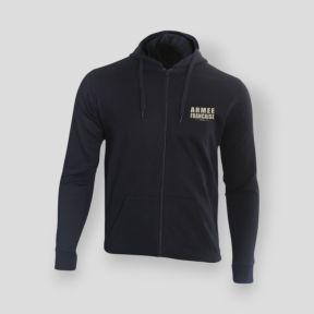 Felpa con zip Armée Française BV - Nero - Summit Outdoor Lifestyle