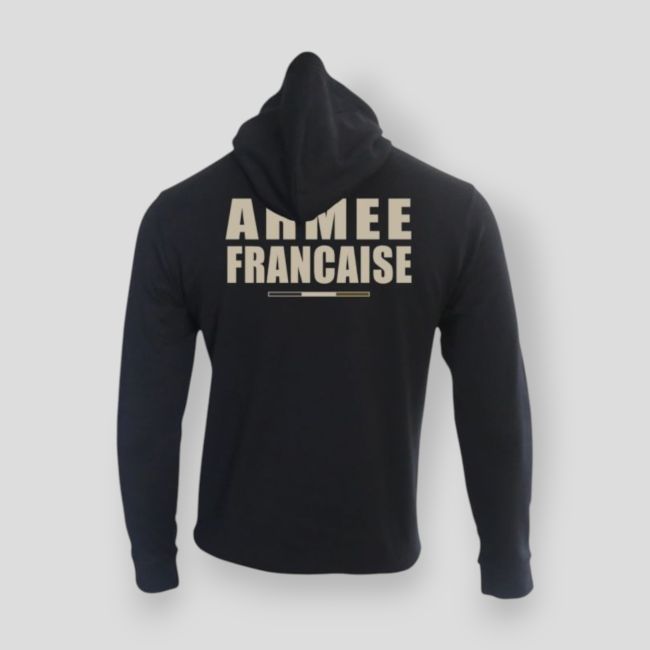 Sweat-shirt zippé Armée Française BR - Noir - Summit OutdoorLifestyle