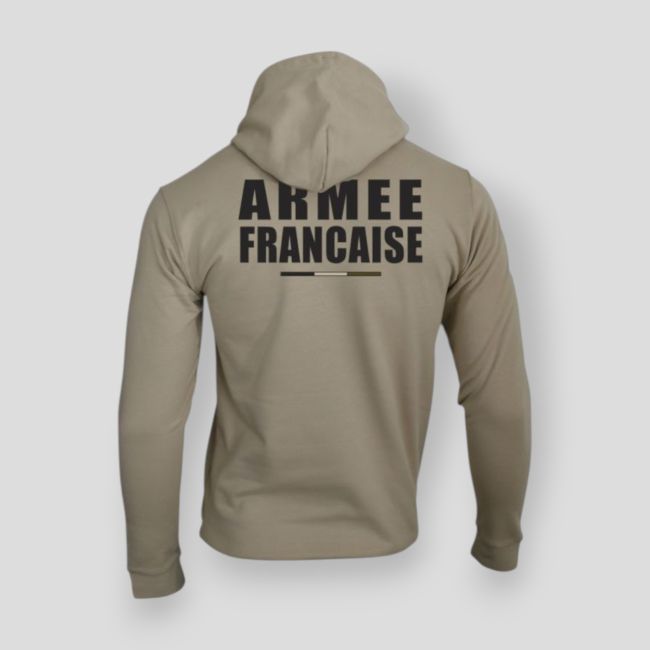 Felpa con zip Armée Française BV - Light Sand - Summit Outdoor Lifestyle