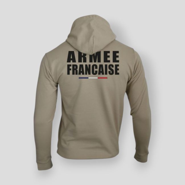 Felpa con zip Armée Française - Light Sand - Summit Outdoor Lifestyle