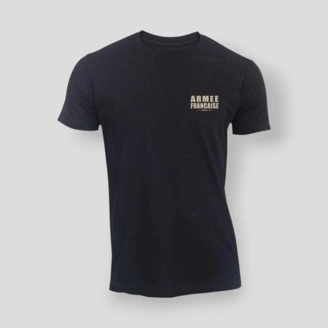 T-shirt 190g Exército Francês BV - Preto - Summit Outdoor Lifestyle