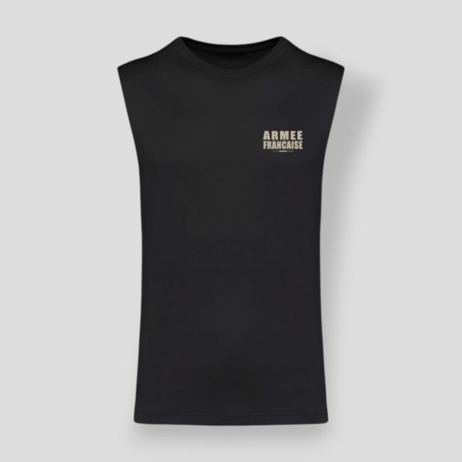 Camiseta sin mangas 145g Ejército Francés BV - Negro - Summit Outdoor Lifestyle