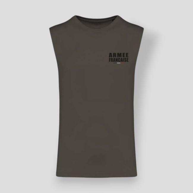 Camiseta de Tirantes 145g Ejército Francés - Dark Kakhi - Summit Outdoor Lifestyle