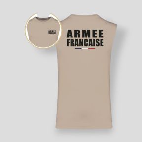 Camiseta de tirantes 145g Armée Française - Light Sand - Summit Outdoor Lifestyle