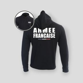Sweatshirt met rits Armée Française - Zwart - Summit Outdoor Lifestyle