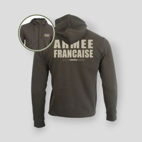 Sudadera con cremallera Armée Française BV - Caqui - Summit Outdoor Lifestyle