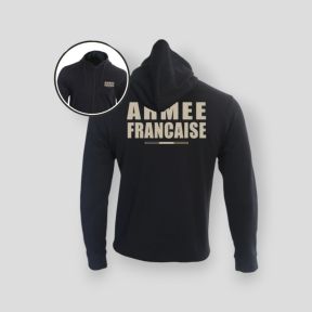 Sweat-shirt zippé Armée Française BR - Noir - Summit OutdoorLifestyle