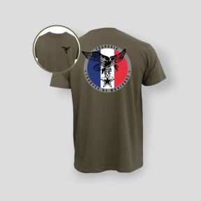 T-shirt 190g Troupes de Montagne France - Caqui - Summit Outdoor Lifestyle