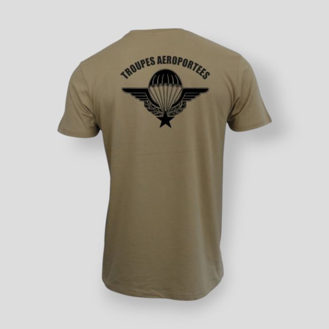 T-shirt 190g Troupes Aéroportées - Coyote - Summit Outdoor Lifestyle