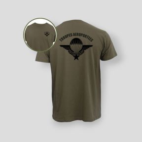 T-shirt 190g Troupes Aéroportées - Caqui - Summit Outdoor Lifestyle