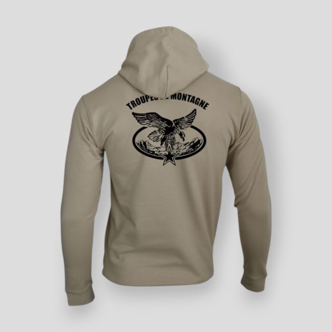 Sweatshirt mit Reißverschluss Gebirgstruppen - Light Sand - Summit Outdoor Lifestyle