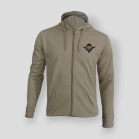 Sweat-shirt zippé Troupes Aéroportées France - Light Sand - Summit Outdoor Lifestyle