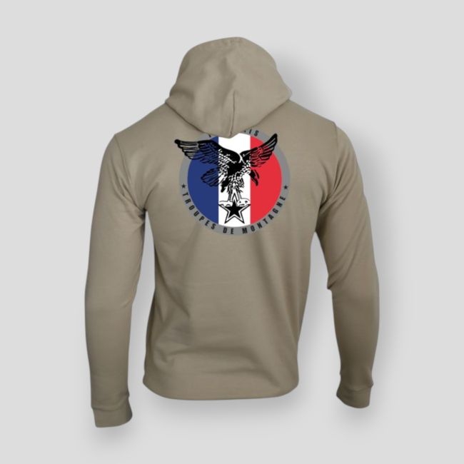 Felpa con zip Truppe di Montagna Francia - Light Sand - Summit Outdoor Lifestyle