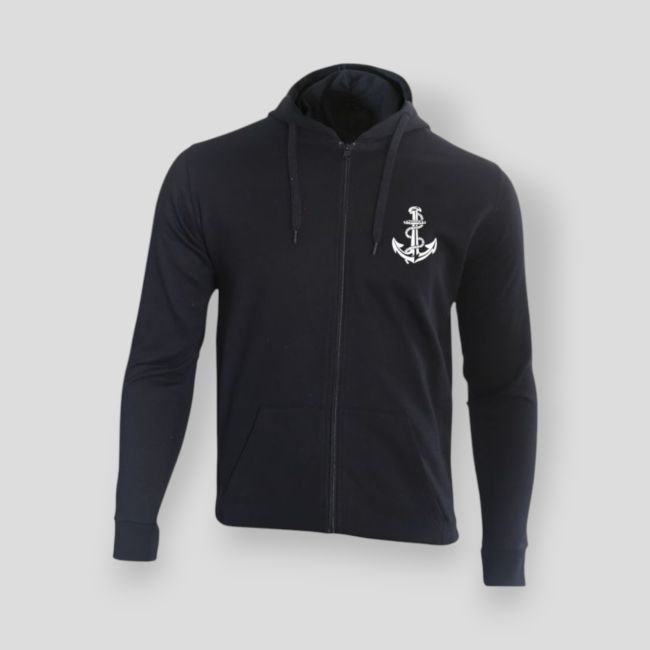 Sudadera con cremallera Tropas de Marina Francia - Negro - Summit Outdoor Lifestyle