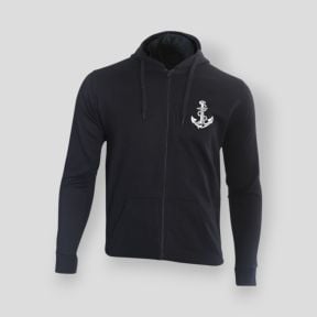 Felpa con zip Troupes de Marine Francia - Nero - Summit Outdoor Lifestyle