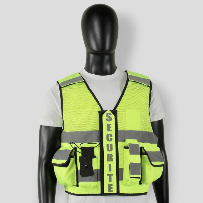 Colete Thor Mesh Segurança Privada - Amarelo - VVS