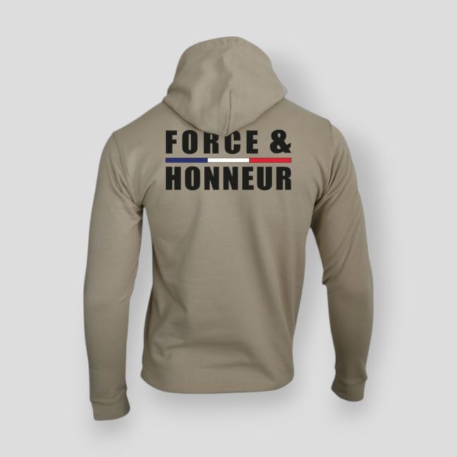 Bluza z zamkiem Force & Honeur Liseré - Light Sand - Summit Outdoor Lifestyle