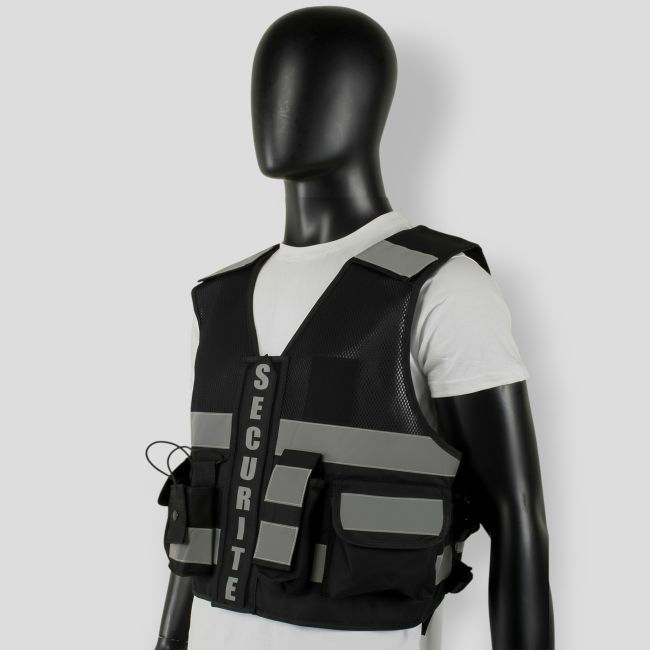 Colete Thor Mesh Segurança Privada - Preto - VVS