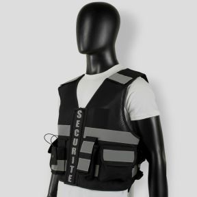 Gilet Thor Mesh Sécurité Privée - Noir - VVS