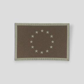 Bestickter Klett-Patch Europa-Flagge - Braun - Clawgear