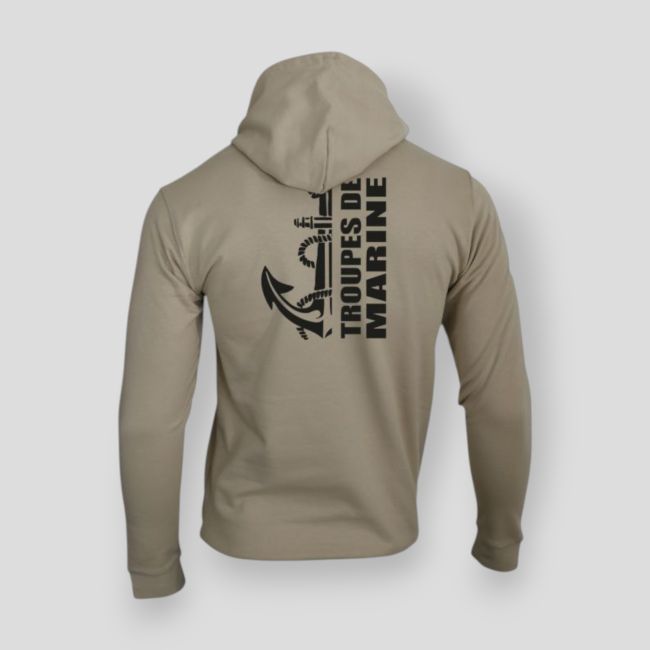 Felpa con zip Troupes de Marine Design - Light Sand - Summit Outdoor Lifestyle