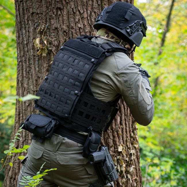 Tactische hoes 4 in 1 - Zwart - GK