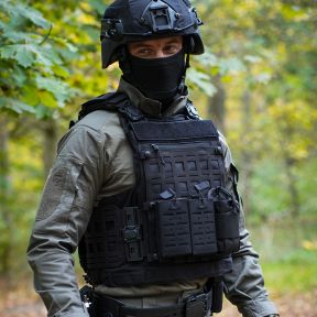 Tactische hoes 4 in 1 - Zwart - GK