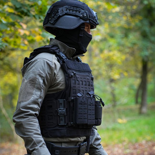 Tactische hoes 4 in 1 - Zwart - GK