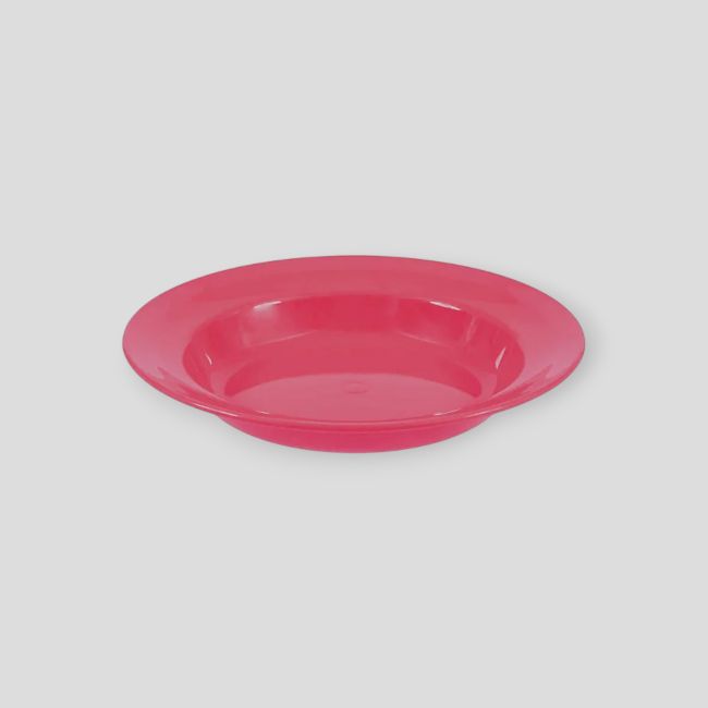 Diep plastic bord 22cm - Framboos - Highlander