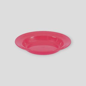 Assiette creuse en plastique 22cm - Framboise - Highlander
