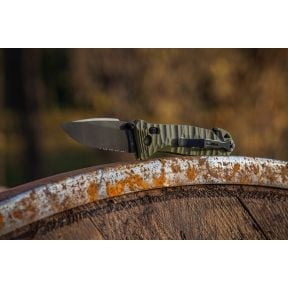 Scyzoryk C.A.C.® S200 (ostrze ząbkowane) - Zielony Oliwkowy - TB Outdoor