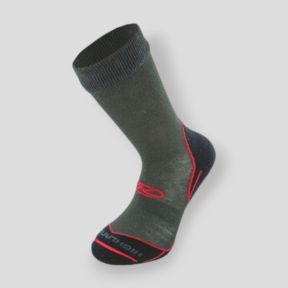 Chaussettes Coolmax Trek - Gris/Rouge - Highlander