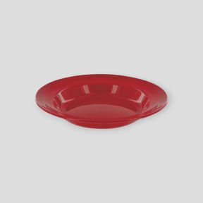 Diep plastic bord 22cm - Rood - Highlander