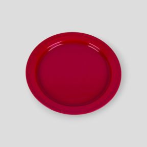 Płaski talerz plastikowy 24cm - Malinowy - Highlander