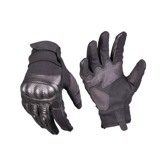 Handschoenen Tactical GEN.II leer zwart - Miltec