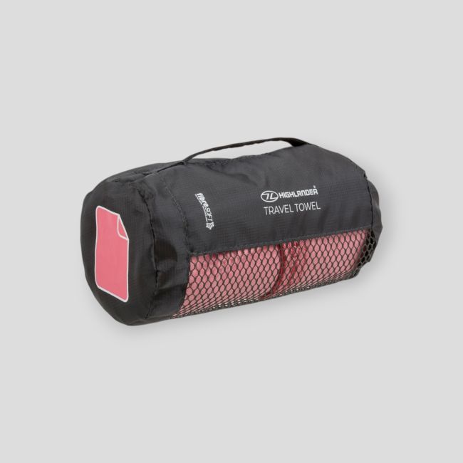 Toalha de microfibra macia 130x75cm - Rosa - Highlander Outdoor