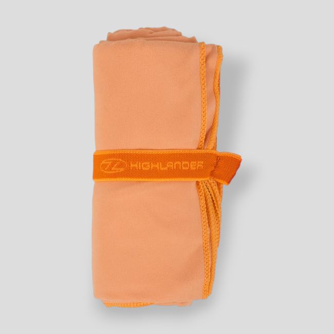 Toalla de microfibra suave 80x40cm - Naranja - Highlander Outdoor