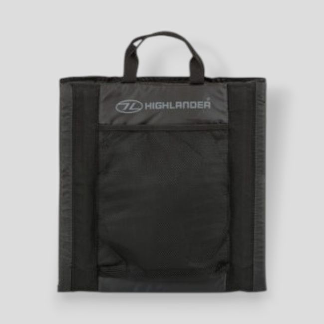 Klappbarer Außensitz 40x38cm - Schwarz - Highlander