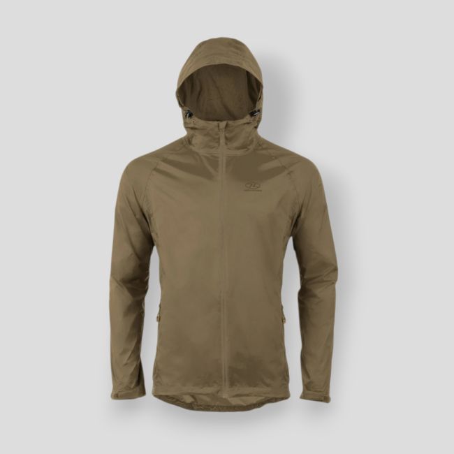 Chaqueta impermeable Stow & Go V2 - Ranger Green - Highlander Forces