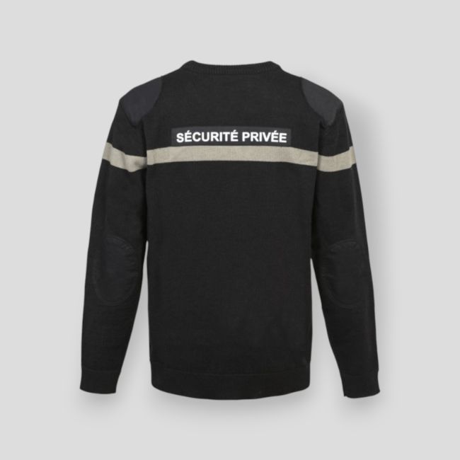 Jersey con banda gris Seguridad Privada EVO - Negro - CityGuard