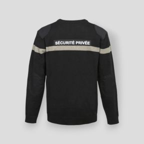 Maglione con banda grigia Sicurezza Privata EVO - Nero - CityGuard