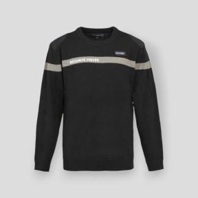 Maglione con banda grigia Sicurezza Privata EVO - Nero - CityGuard
