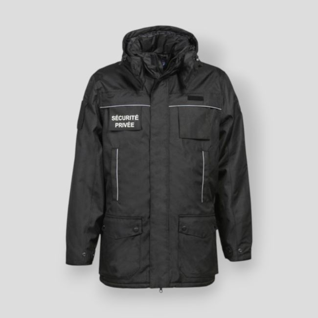 Kurtka Parka Ochrona Prywatna - Czarny - CityGuard