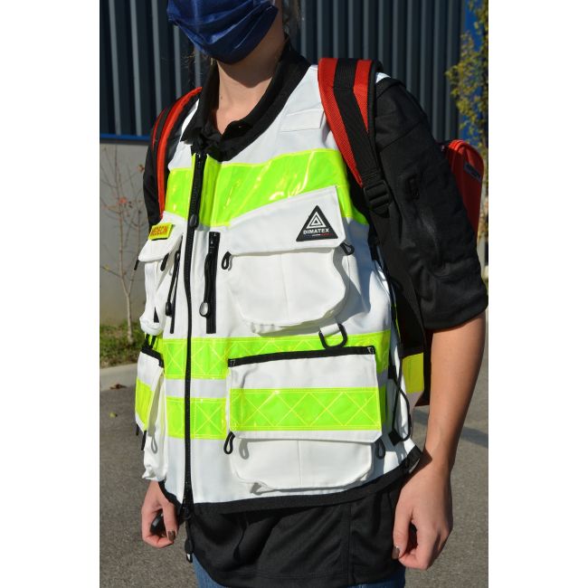 Multi-pocket intervention vest STAFF ACCESS black - Dimatex