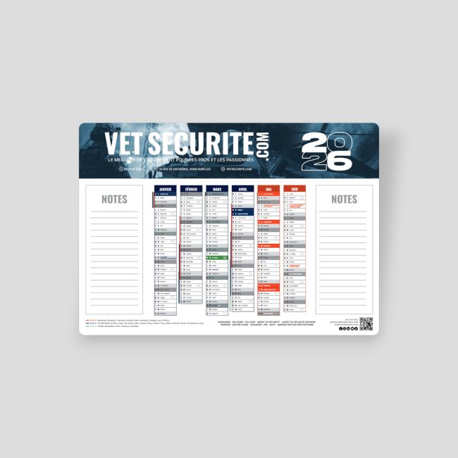 Kalendarz 2026 format A5 VET SECURITE